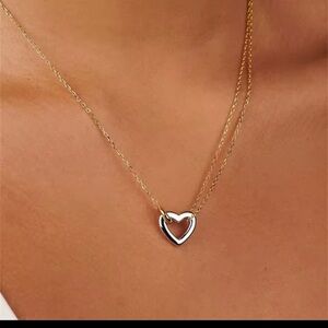 Elegant Gold Heart Necklace